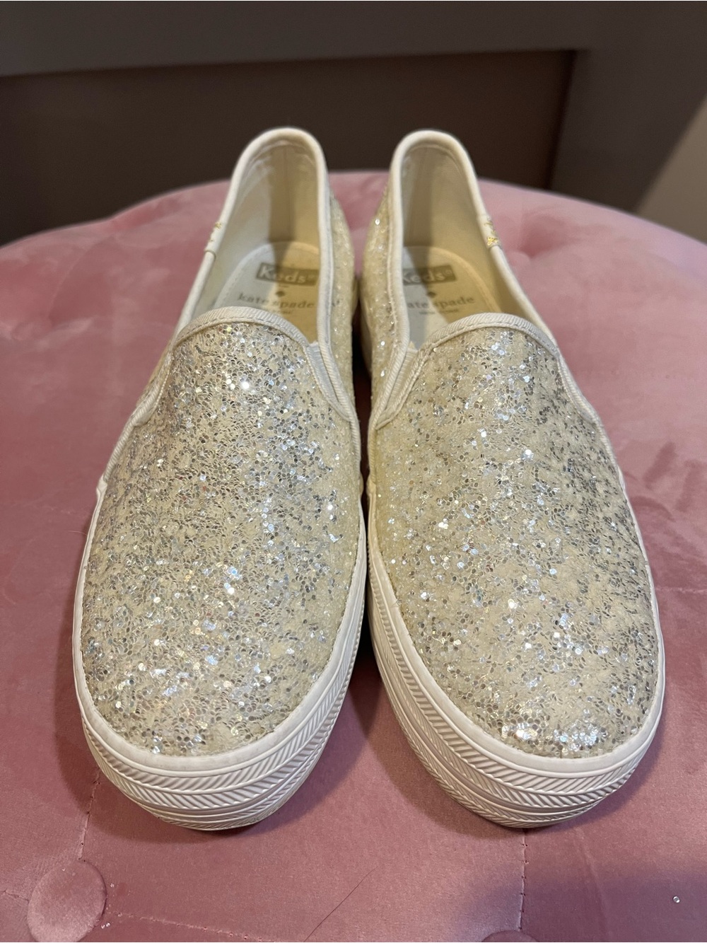 Keds X Kate Spade Glitter Slip-On Platform Sneakers - Women - Picture 2 of 4